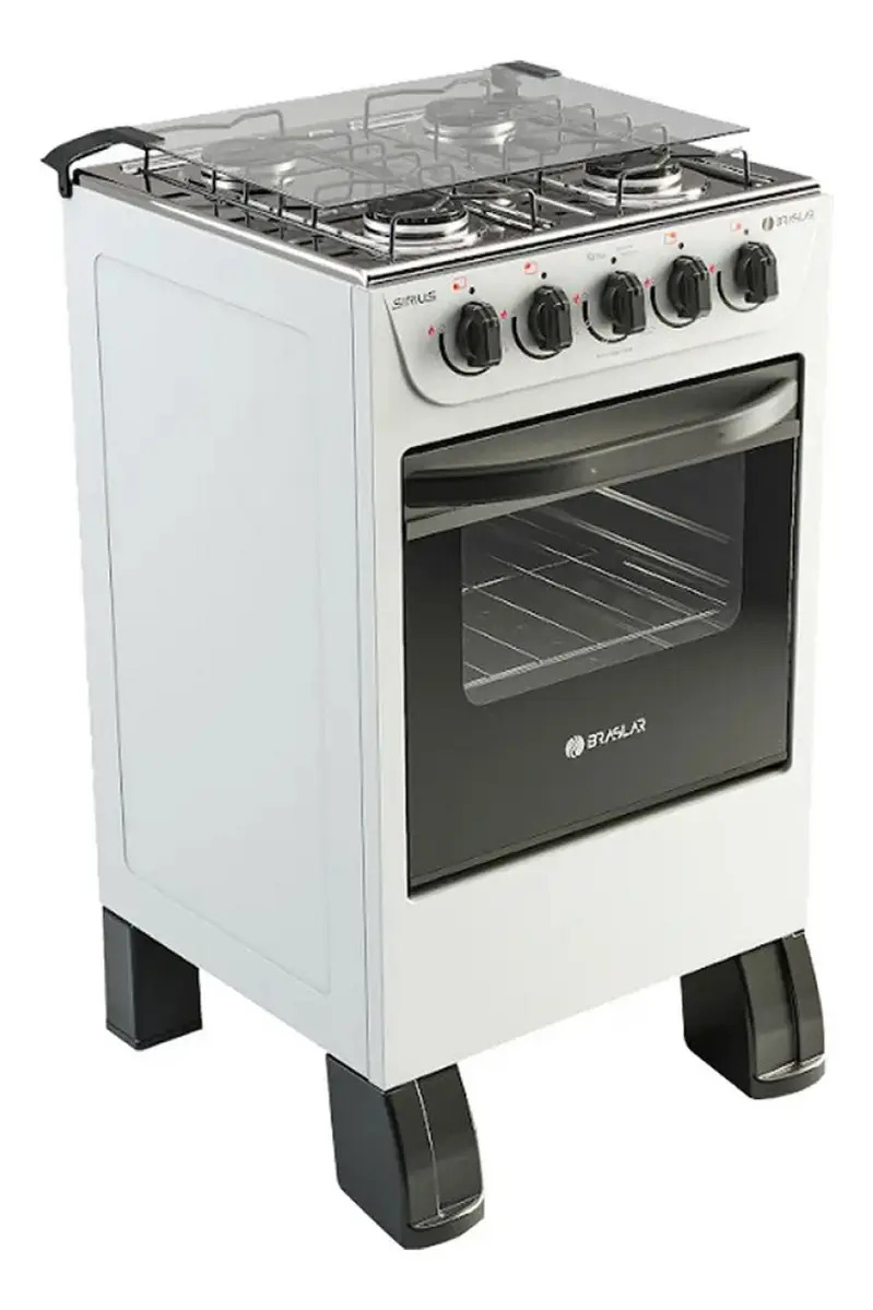 Fogão 4 Bocas New Sirius Braslar Branco