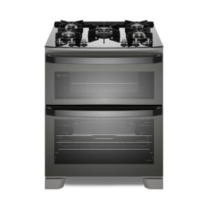 Fogão 5 bocas Electrolux Cinza Expert Função Air Fryer, 2 Fornos