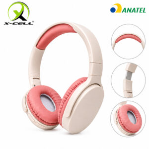 Fone de Ouvido Bluetooth 5.3 Over Ear Sem Fio Confortável Ajustável