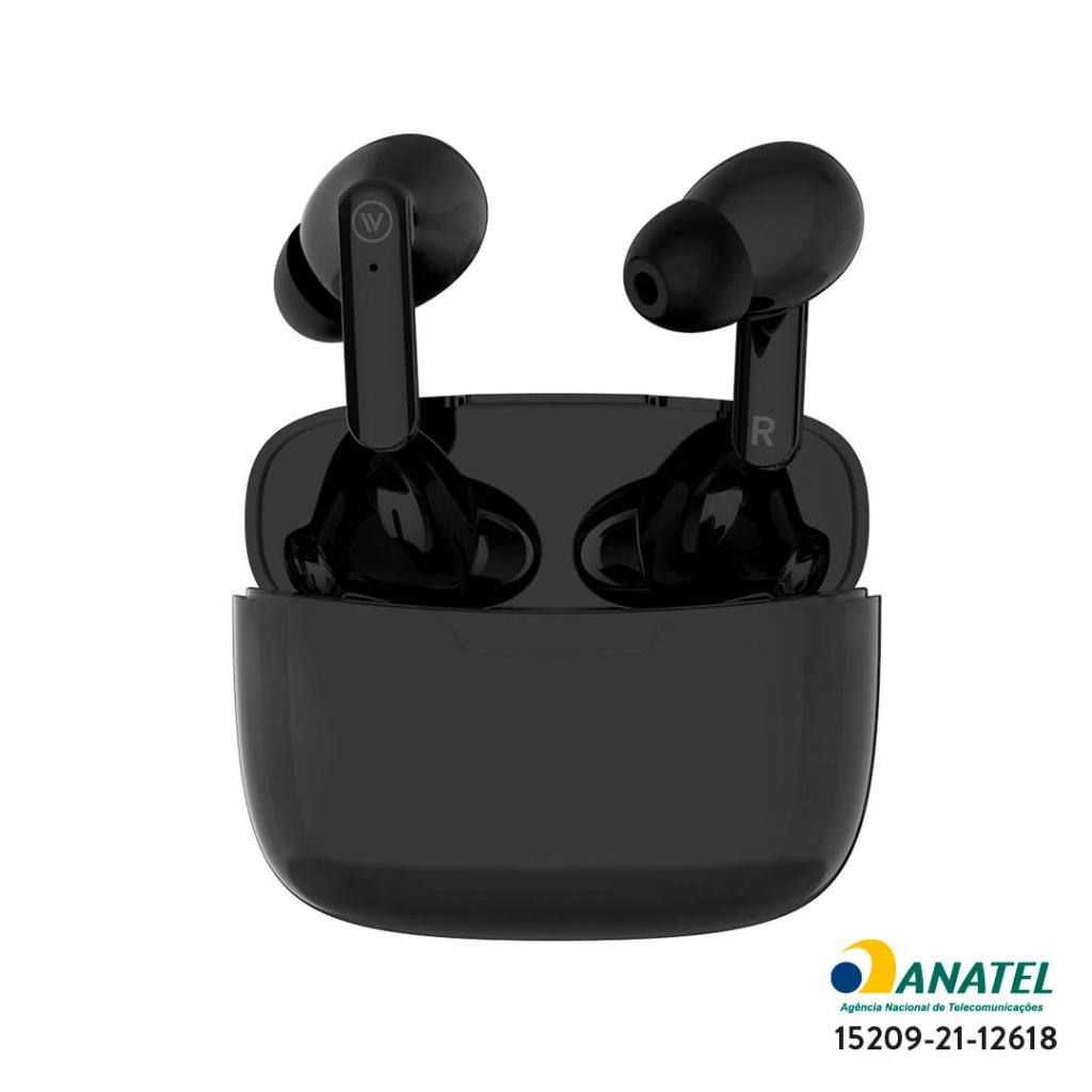 Fone de Ouvido Bluetooth Preto Flow Tws Earbuds iWill