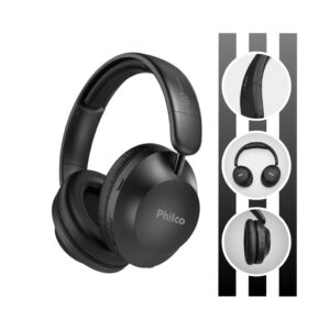 Fone de Ouvido Com 50 Horas de Duração Bluetooth 5.4 Preto PFO09P