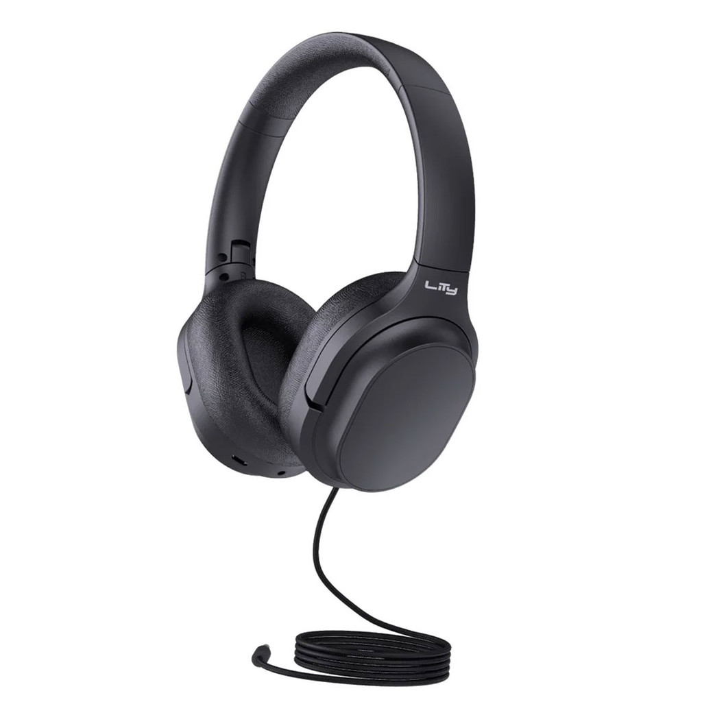 Fone de ouvido com fio Drive Preto H09P Lity