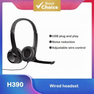 Fone de Ouvido com Fio Logitech USB Type-C, Microfone com