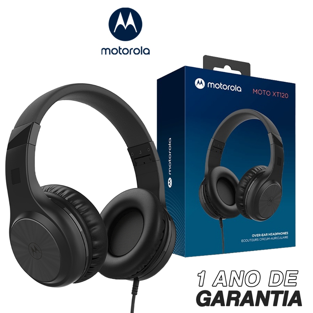 Fone de Ouvido com fio Original Motorola Moto XT 120, Som HD e