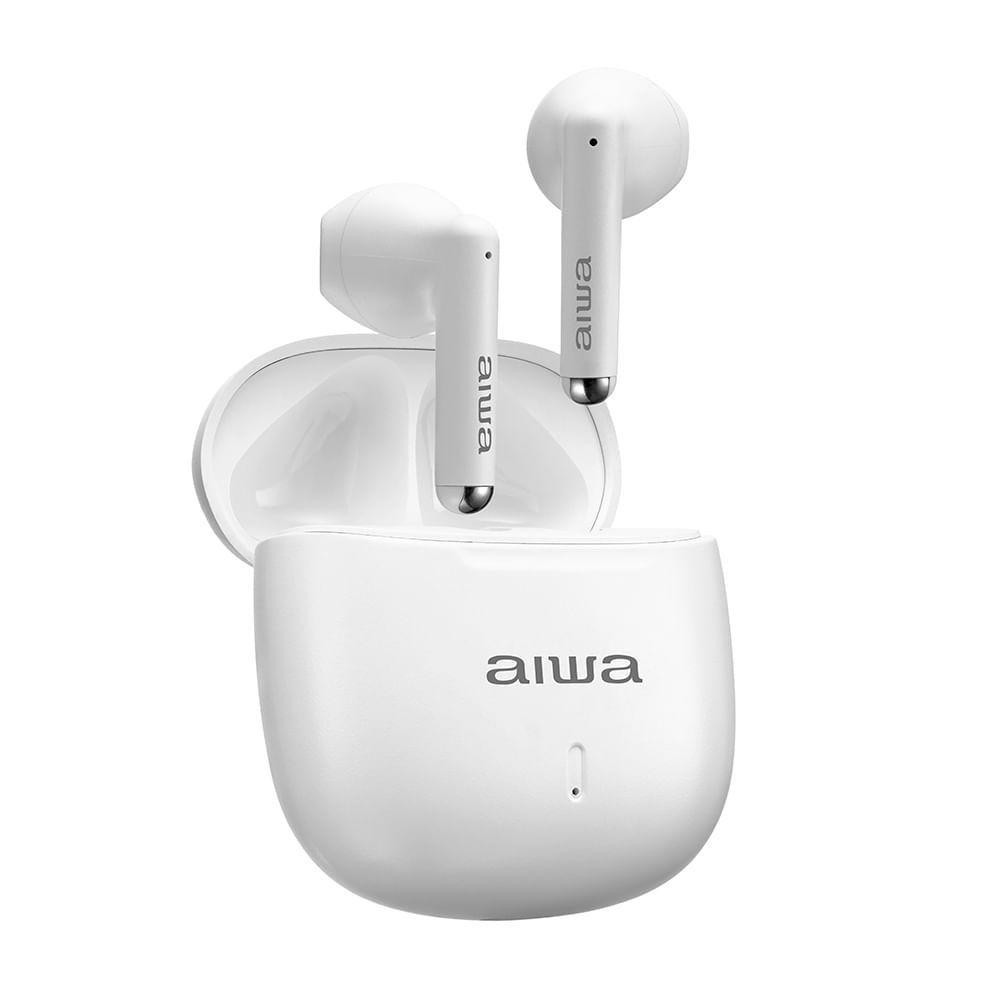 Fone De Ouvido Earbud Aiwa Branco Bluetooth Enc App Bivolt — Áudio e Fones