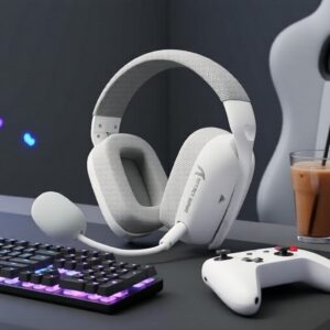 Fone de Ouvido Gamer Attack Shark L80PRO 3 em 1 2.4G BT5.3 Com Fio