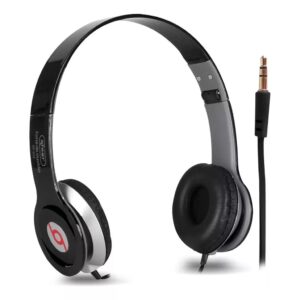 Fone De Ouvido Headphone Com Fio Estéreo Dobrável Celular Pc