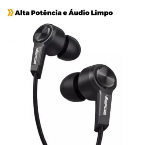 Fone de Ouvido Intra-Auricular com Microfone Preto Verde