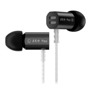 Fone de Ouvido KZ ED9 Pro, Sem Microfone, Preto