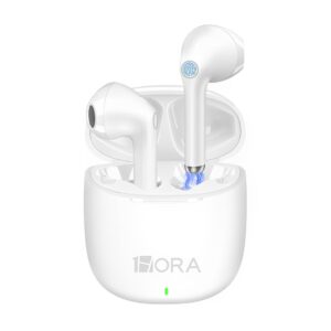 Fone de Ouvido Sem Fio 1HoraAut201b Bluetooth 5.3 Branco