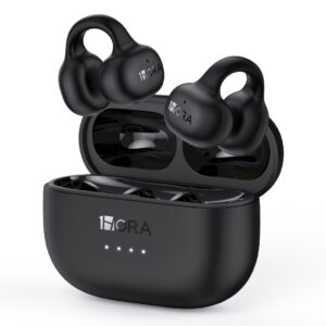 Fone de Ouvido Sem Fio Bluetooth V5.3 1HORA Clip Ears Com Microfone
