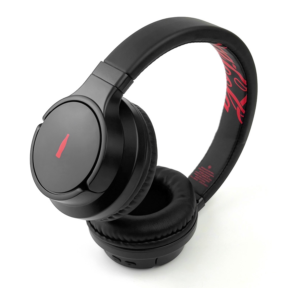 Fone de Ouvido Wireless Preto Elite Bass Headphone Coca-Cola