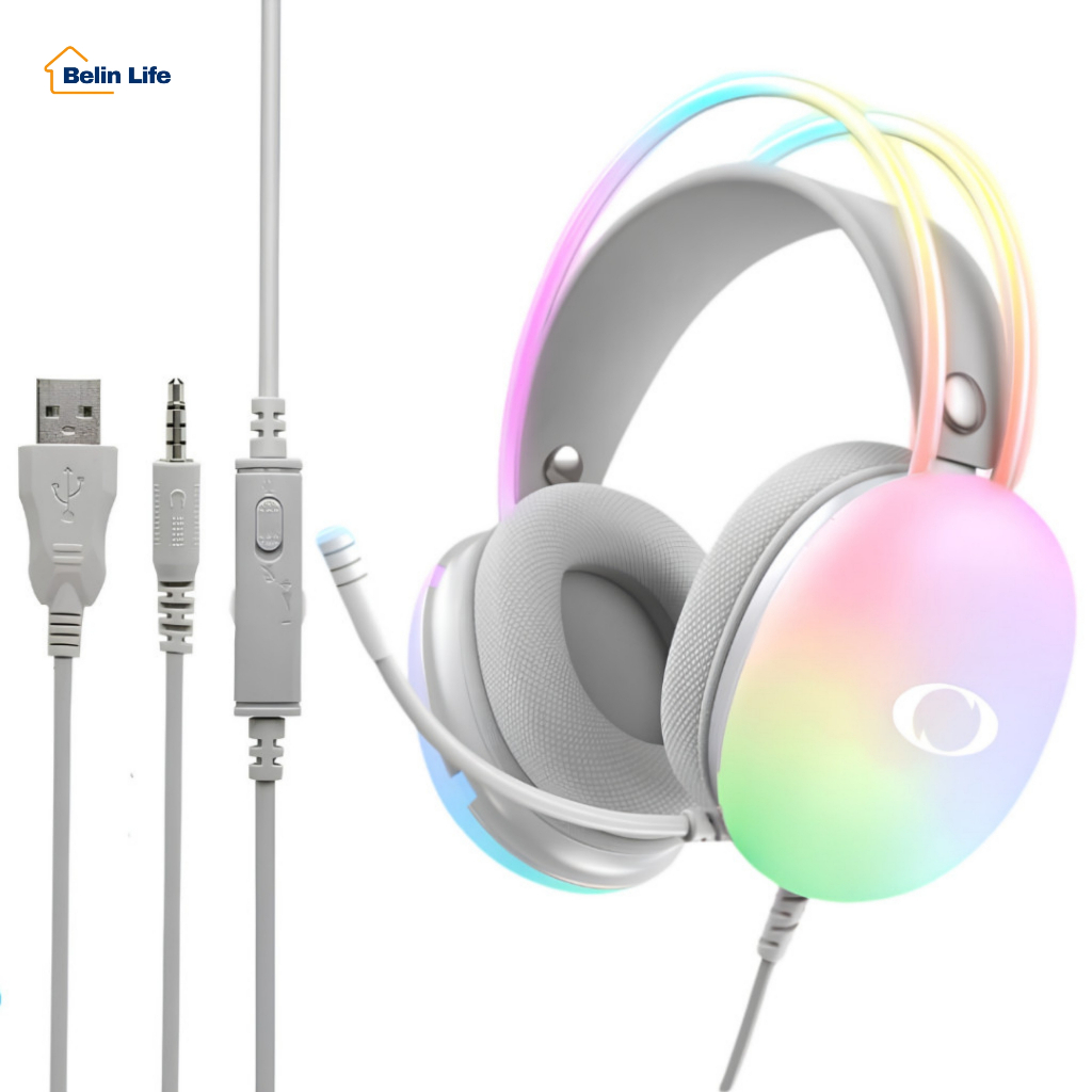 Ofertas de Games: Fone Headset Gamer Onistek Branco RGB 50mm com Fio USB P2 para PC com 78% de desconto Ofertas de Games: Fone Headset Gamer Onistek Branco RGB 50mm com Fio USB P2 para PC com 78% de desconto