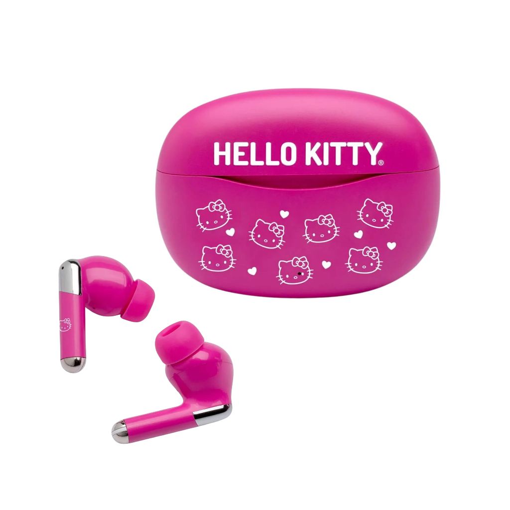 Fone Sem Fio Hello Kitty Estereo Earbuds Case Carregador Bluetooth