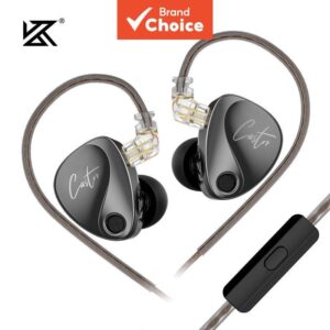 Fones De Ouvido KZ Castor Com Fio Intra-Auricular HiFi Dual Dynamic