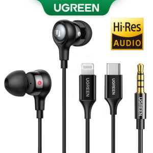 Fones De Ouvido Ugreen Aux Com Fio De 3,5 Mm Controle De Volume