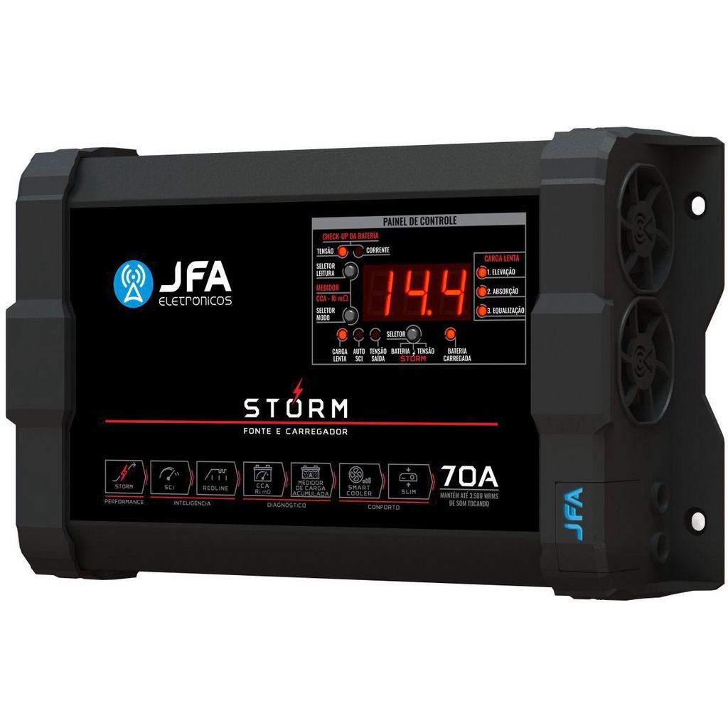 Fonte Automotiva Carregador Jfa 70A Storm