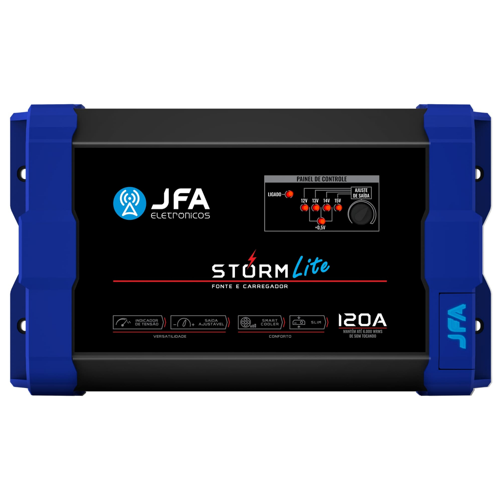 Fonte Carregador Automotivo Jfa 120a Storm Lite Bivolt Automático