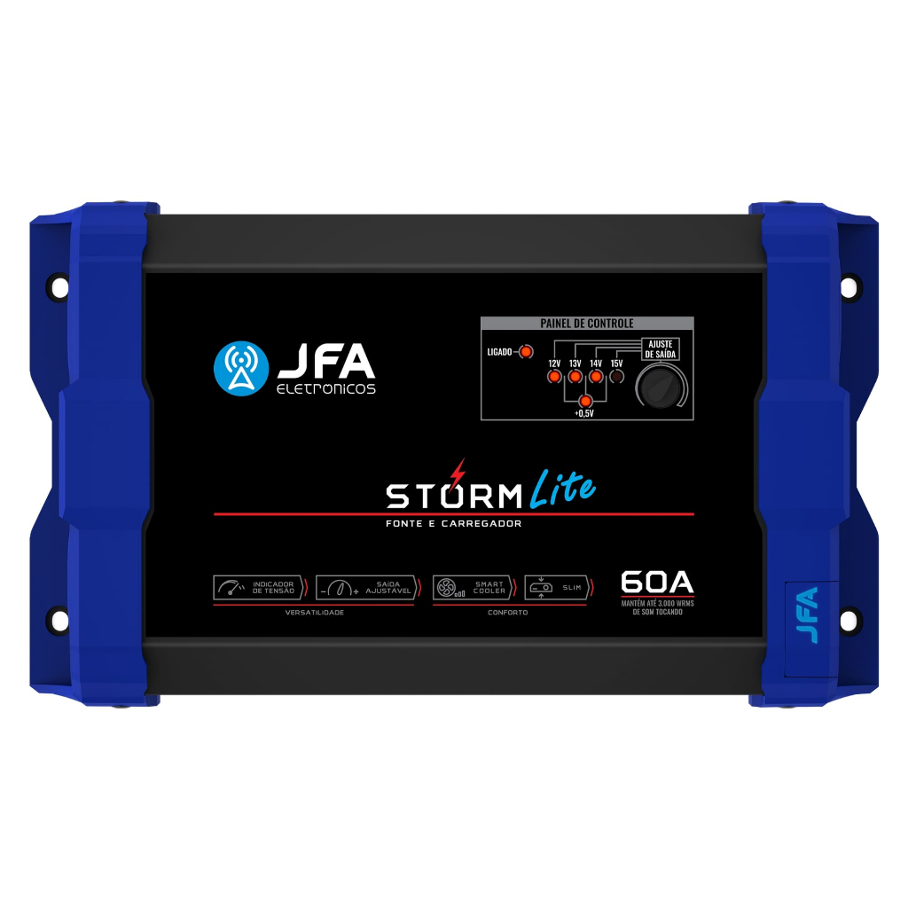 Fonte Carregador Automotivo Jfa 60a Storm Lite Bivolt