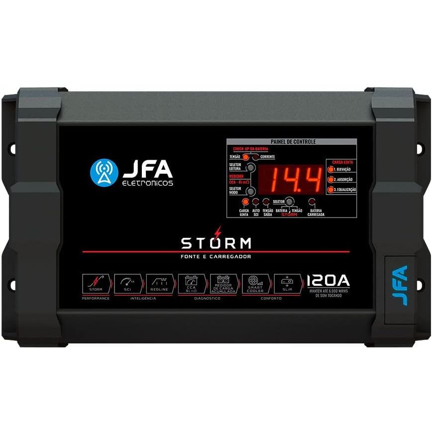 Fonte Carregador DE Bateria Jfa 120 Ah Storm Plus Com Sci — Celulares e Acessórios