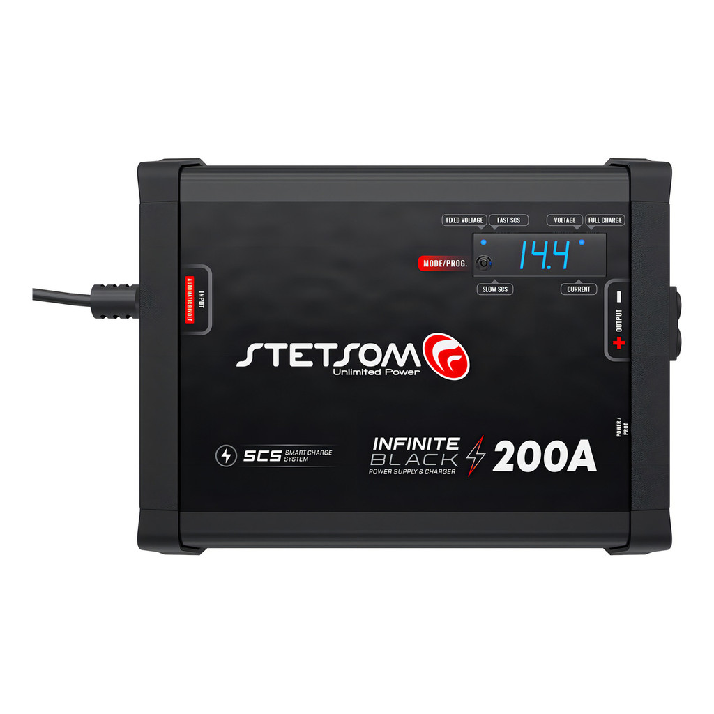 Fonte Carregador Stetsom Infinite 200a Amperes Som Automotivo Para