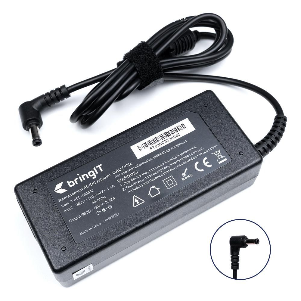 Fonte para Notebook compatível com Gateway NE57007B 19V 3.42A 65W