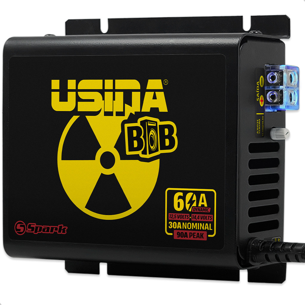 Fonte Usina Carregador Automotivo Bob 60A 750w Dynamic Nova
