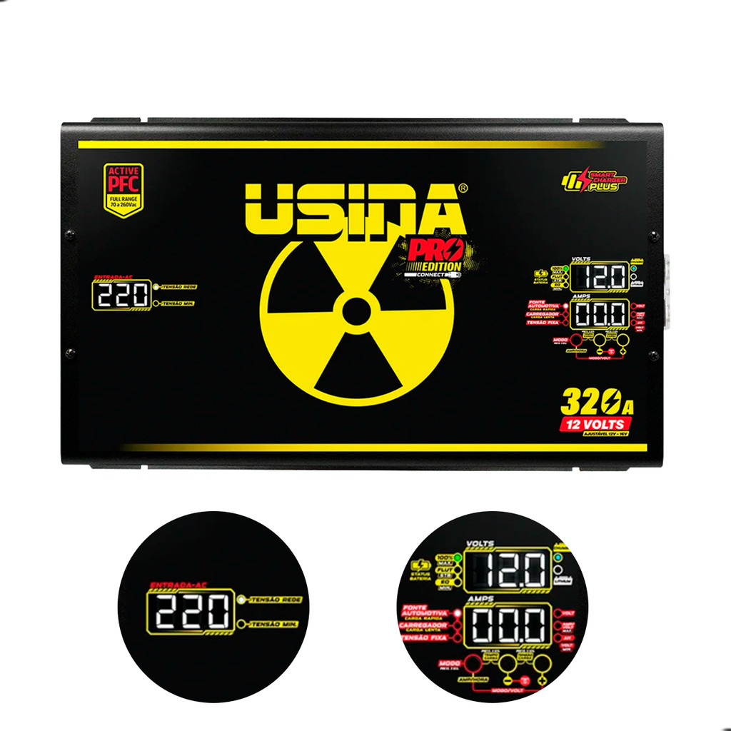 Fonte Usina Pfc Pro Edition Full Range Pfc Carregadora de Bateria