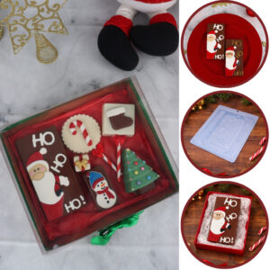 Forma Bwb Doces Finos 3 Partes C Silicone Tablete Papai Noel Cod:10497
