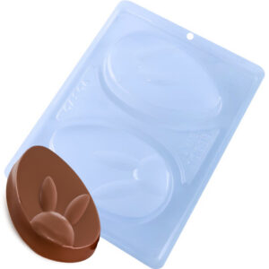 Forma Tablete Ovo Coelho Páscoa 3 Partes Silicone 10603 Bwb