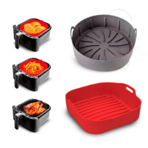 Formas 19CM Grande Silicone Grossa Air Fryer Assadeira Fritadeira em oferta — Shopee, 73% de desconto