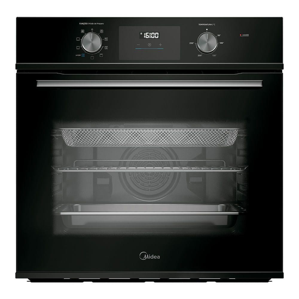 Forno Elétrico de Embutir 80L Digital com Air Fryer Midea TSD80P2 220V