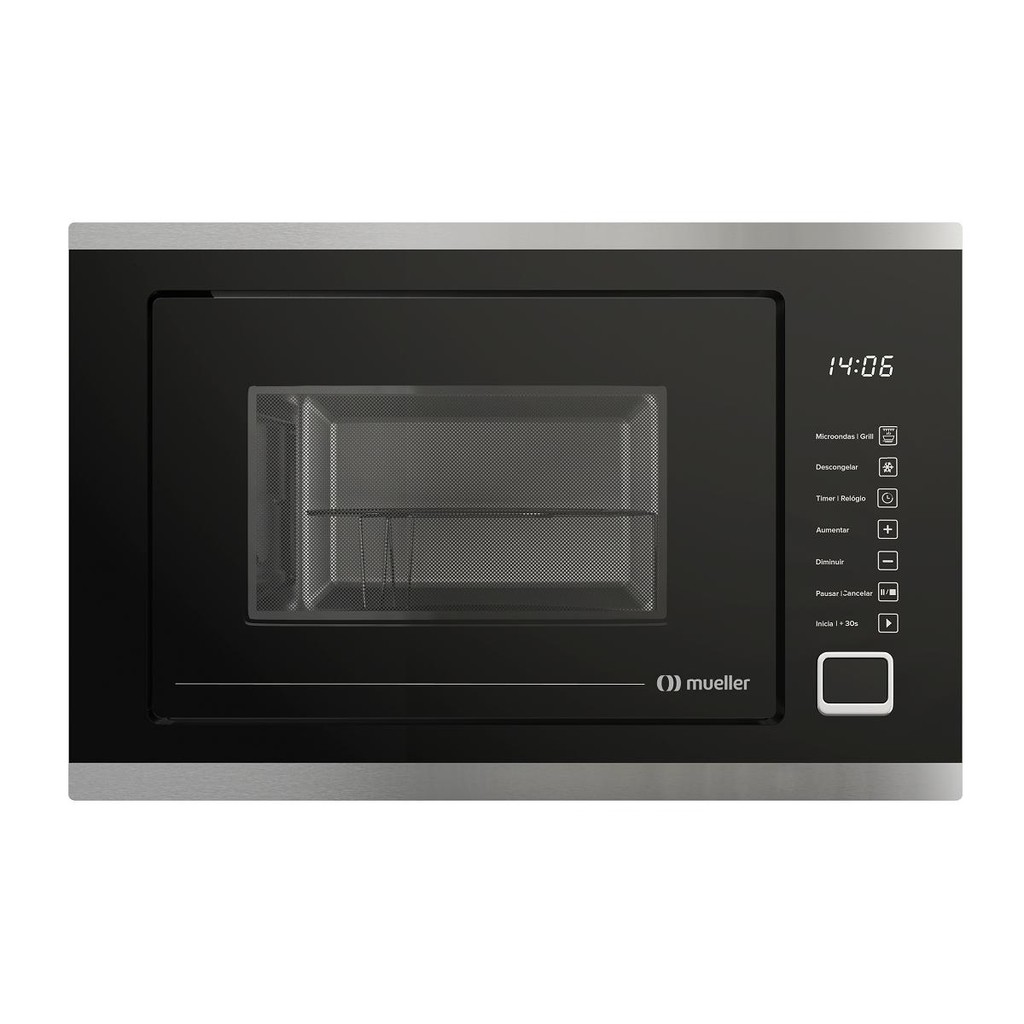 Forno Micro-ondas de Embutir Mueller 25 Litros Preto MMO0225G1 127V — Eletroportáteis