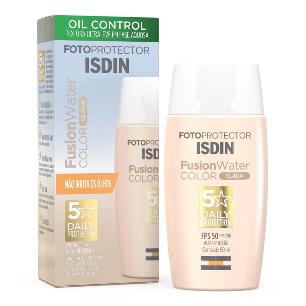 Fotoprotetor Isdin Protetor Solar Facial Fusion Water Color Clara Com