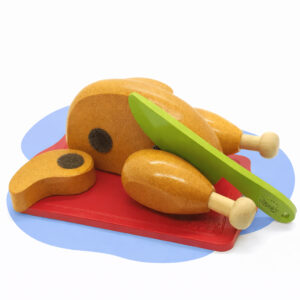 Frango Madeira Cozinha Brincar Criativo Infantil Pedagógico Faz de