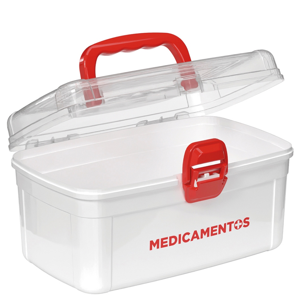 Frasqueira Organizadora Medicamentos 2,8L para Medicamentos e