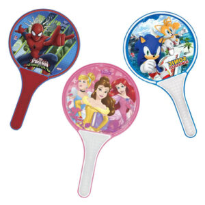 Frescobol Raquete Spiderman Sonic e as Princesas Original Líder