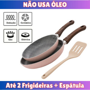 Frigideira Antiaderente Indução Cerâmica Premium Cooktop Todos Fogões
