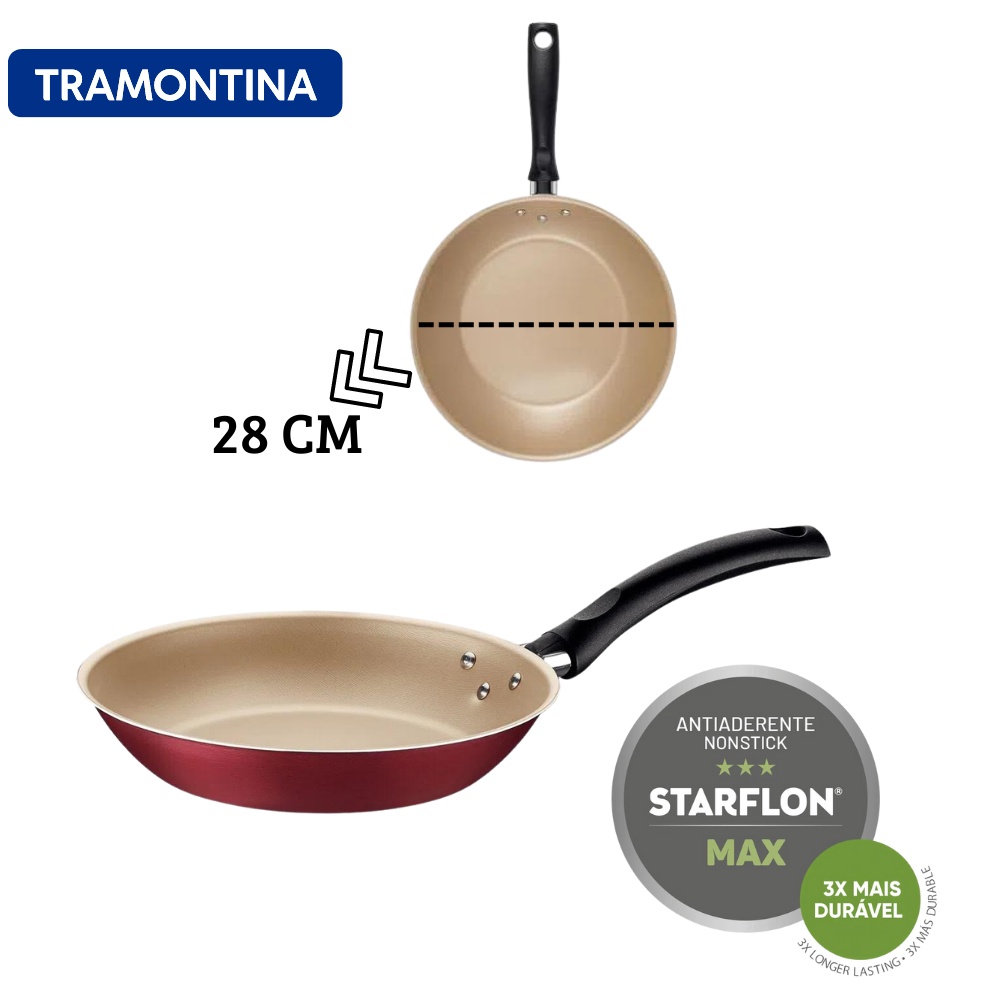 Frigideira Antiaderente Tramontina Grande 28 Cm — Cozinha e Utensílios