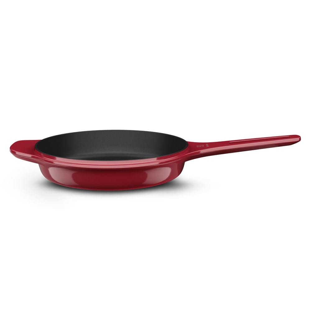 Frigideira de Ferro Fundido Esmaltado Electrolux Expert 26cm Vermelha — Cozinha e Utensílios