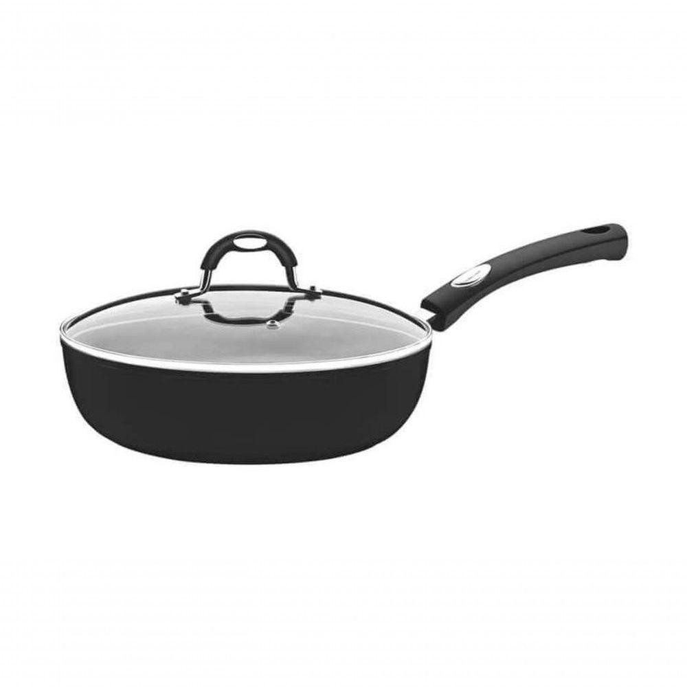 Frigideira Funda Tramontina Mônaco Induction Starflon Premium Preto