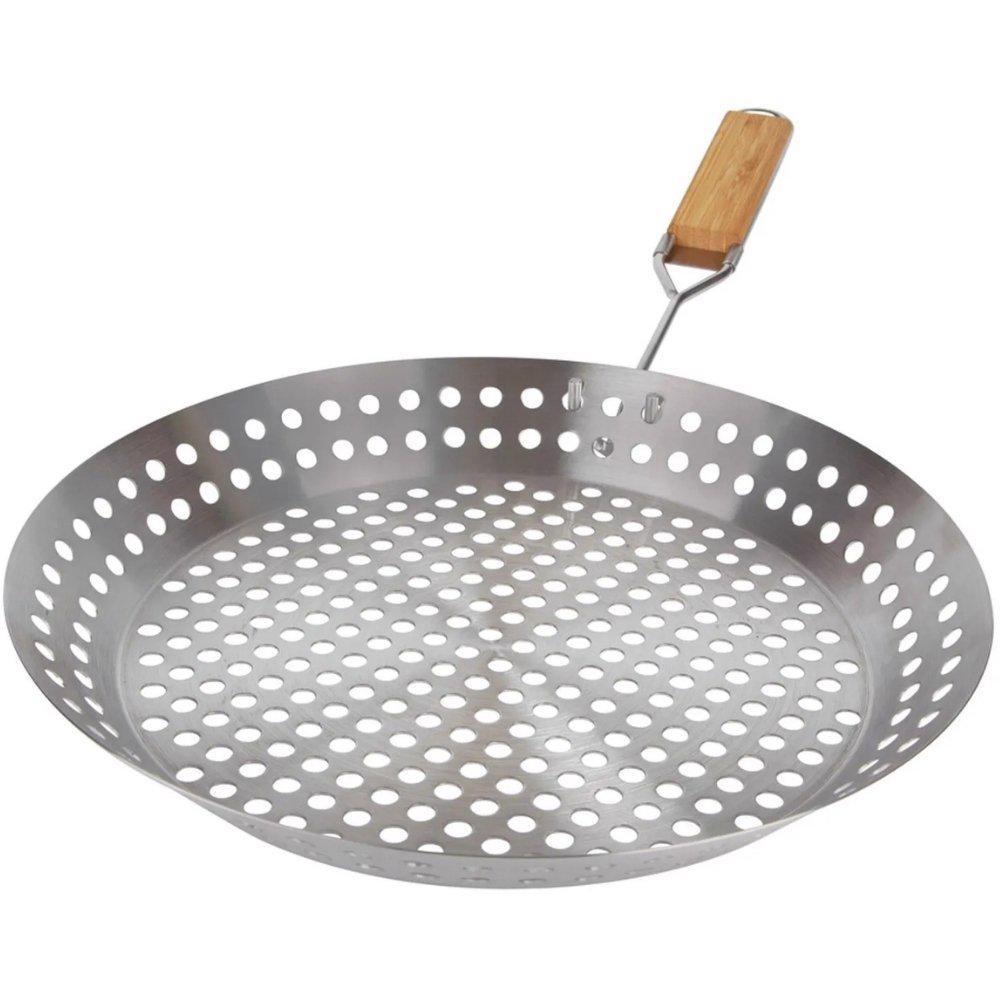 Frigideira Inox para Grelhar 2 em 1 30cm Mor