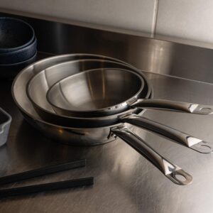 Frigideira Profissional Indução Fundo Triplo 26cm Aço Inox