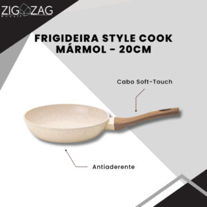 Frigideira Style Cook de Cerâmica Antiaderente, Mármol 20cm Para