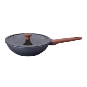 Frigideira Titanium Wok 30cm 5,3L de Aluminio Injetado Antiaderente
