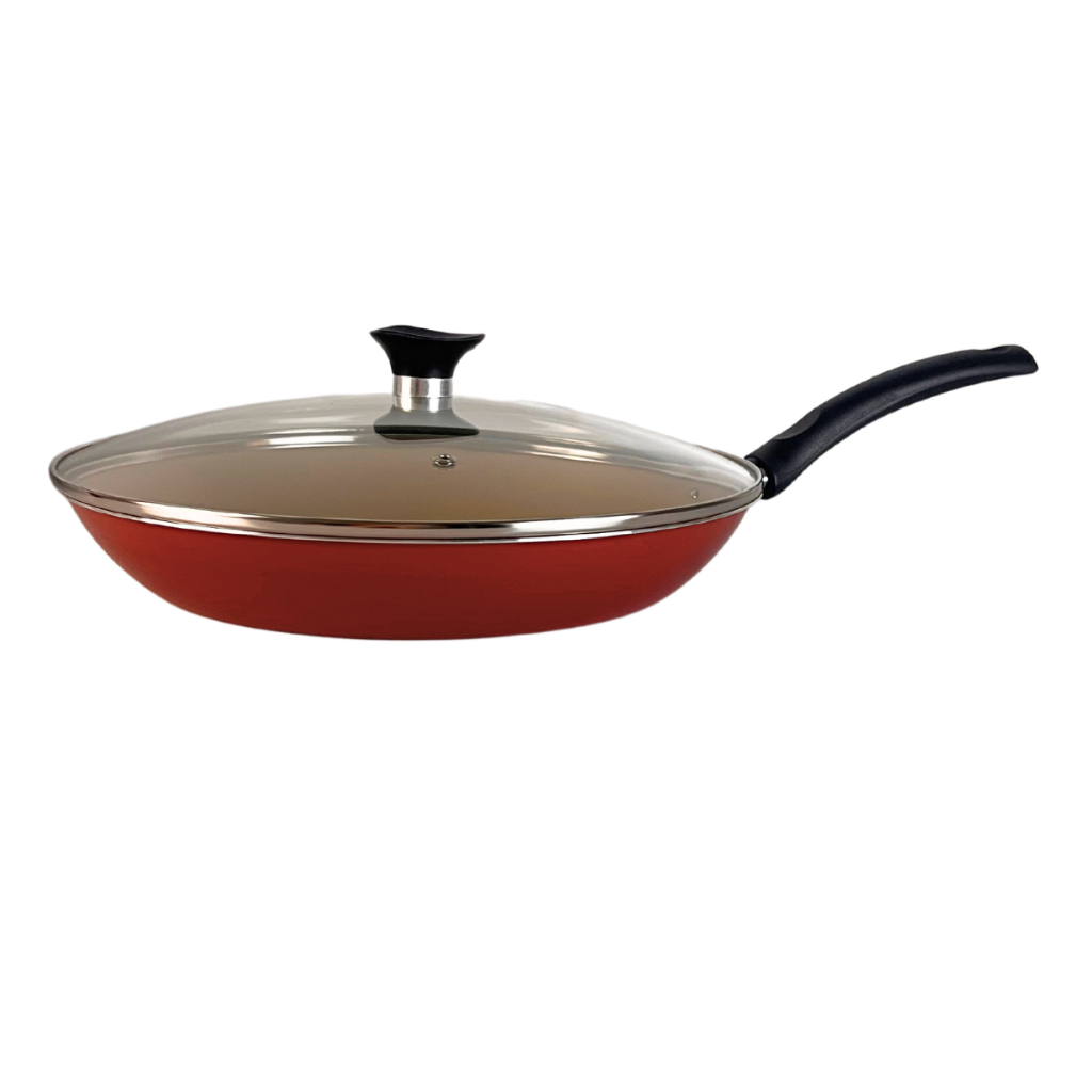 Frigideira Turim Tramontina Antiaderente Starflon Max Vermelha 30 cm
