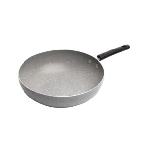 Frigideira Wok Wolff de Indução em Alumínio e Cerâmica Cinza — Cozinha e Utensílios