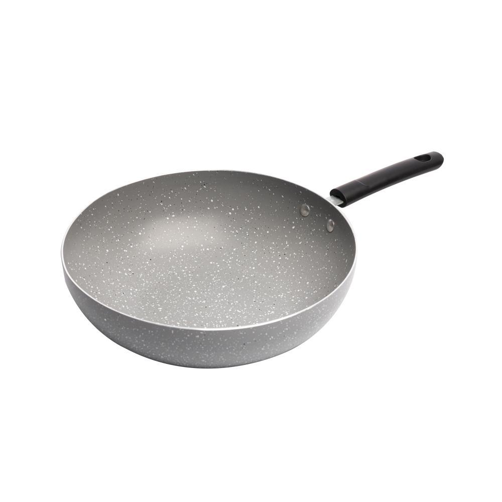 Frigideira Wok Wolff de Indução em Alumínio e Cerâmica Cinza — Cozinha e Utensílios