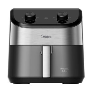 Fritadeira Air Fryer 5,5L Widemax Preto e Inox Midea