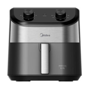Fritadeira Air Fryer Midea Widemax Cyclone Preto e Inox 4,5L 220V